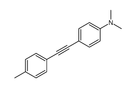 N,N-dimethyl-4-[2-(4-methylphenyl)ethynyl]aniline结构式