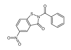 2-benzoyl-5-nitro-1,2-benzothiazol-3-one结构式