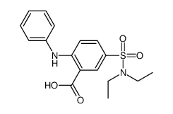 2-anilino-5-(diethylsulfamoyl)benzoic acid Structure