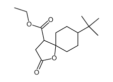 8-tert-Butyl-2-oxo-1-oxa-spiro[4.5]decane-4-carboxylic acid ethyl ester Structure