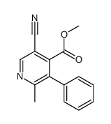 methyl 5-cyano-2-methyl-3-phenylpyridine-4-carboxylate Structure