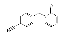 4-[(2-oxopyridin-1-yl)methyl]benzonitrile结构式