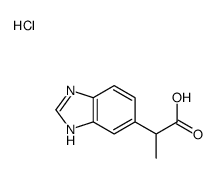 2-(3H-benzimidazol-5-yl)propanoic acid,hydrochloride Structure