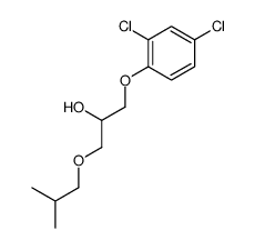 1-(2,4-dichlorophenoxy)-3-(2-methylpropoxy)propan-2-ol Structure