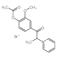 Pyridinium,1-[2-[4-(acetyloxy)-3-methoxyphenyl]-1-methyl-2-oxoethyl]-, bromide (1:1) picture