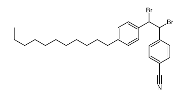 4-[1,2-dibromo-2-(4-undecylphenyl)ethyl]benzonitrile结构式
