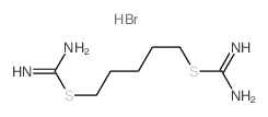 Carbamimidothioic acid, 1,5-pentanediyl ester, dihydrobromide结构式