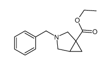 3-苄基-3-氮杂二环[3.1.0]己烷-1-甲酸乙酯结构式