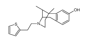 6,11-dimethyl-3-(2-(thiophen-2-yl)ethyl)-1,2,3,4,5,6-hexahydro-2,6-methanobenzo[d]azocin-8-ol Structure