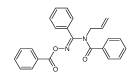 N-allyl-N-(((benzoyloxy)imino)(phenyl)methyl)benzamide Structure