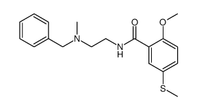 N-[2-(Benzyl-methyl-amino)-ethyl]-2-methoxy-5-methylsulfanyl-benzamide结构式