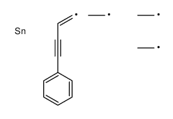 triethyl(4-phenylbut-1-en-3-ynyl)stannane结构式