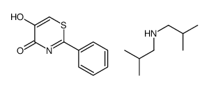 5-hydroxy-2-phenyl-1,3-thiazin-4-one,2-methyl-N-(2-methylpropyl)propan-1-amine Structure