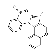 3-methyl-1-(2-nitrophenyl)-4H-chromeno[4,3-c]pyrazole结构式