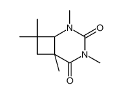 2,4,6,8,8-pentamethyl-2,4-diazabicyclo[4.2.0]octane-3,5-dione结构式