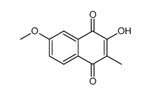 1,4-Naphthoquinone, 3-hydroxy-6-methoxy-2-methyl- (5CI)结构式