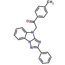 1-(4-Methylphenyl)-2-(2-phenyl-4H-[1,2,4]triazolo[1,5-a]benzimidazol-4-yl)ethanone Structure