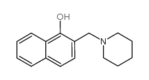 1-Naphthalenol,2-(1-piperidinylmethyl)- Structure