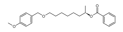(R)-8-((4-methoxybenzyl)oxy)octan-2-yl benzoate结构式