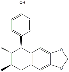 4-[(5S)-5,6,7,8-Tetrahydro-6β,7α-dimethylnaphtho[2,3-d]-1,3-dioxol-5α-yl]phenol picture