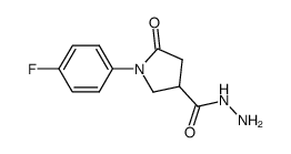 1-(4-Fluorophenyl)-5-oxopyrrolidine-3-carbohydrazide structure