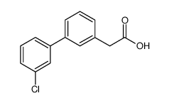 (3'-CHLOROBIPHENYL-3-YL)ACETICACID Structure