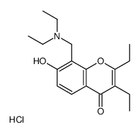 (2,3-diethyl-7-hydroxy-4-oxochromen-8-yl)methyl-diethylazanium,chloride结构式
