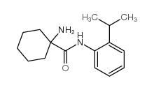 Cyclohexanecarboxamide, 1-amino-N-[2-(1-methylethyl)phenyl]- (9CI) structure