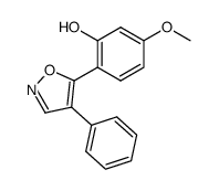 5-methoxy-2-(4-phenyl-isoxazol-5-yl)-phenol Structure