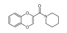 N,N-pentamethylene-1,4-benzodioxin-2-carboxamide结构式