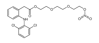 2-{2-[2-(nitrooxy)ethoxy]ethoxy}ethyl {2-[(2,6-dichlorophenyl)amino]phenyl} acetate Structure