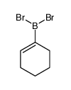 dibromo(cyclohexen-1-yl)borane Structure