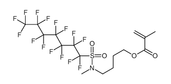 4-[methyl(1,1,2,2,3,3,4,4,5,5,6,6,7,7,7-pentadecafluoroheptylsulfonyl)amino]butyl 2-methylprop-2-enoate结构式