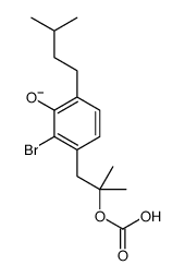 [1-[2-bromo-3-hydroxy-4-(3-methylbutyl)phenyl]-2-methylpropan-2-yl] carbonate Structure