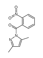 3,5-dimethyl-1-(2-nitro-benzoyl)-1H-pyrazole Structure