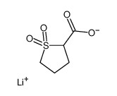 lithium,1,1-dioxothiolane-2-carboxylate结构式