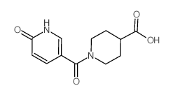 1-[(6-oxo-1,6-dihydropyridin-3-yl)carbonyl]piperidine-4-carboxylic acid Structure