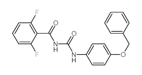 2,6-difluoro-N-[(4-phenylmethoxyphenyl)carbamoyl]benzamide Structure