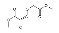 methyl 2-chloro-2-(2-methoxy-2-oxoethoxy)iminoacetate结构式