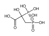 2-hydroxy-2,3-diphosphonopropanoic acid Structure