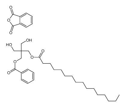 2-benzofuran-1,3-dione,[2-(hexadecanoyloxymethyl)-3-hydroxy-2-(hydroxymethyl)propyl] benzoate结构式