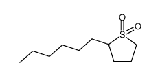 2-n-hexyl sulfolane Structure