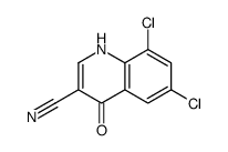 6,8-Dichloro-4-oxo-1,4-dihydro-3-quinolinecarbonitrile Structure