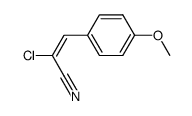 (E)-2-chloro-3-(4-methoxyphenyl)acrylonitrile结构式