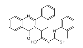N-[(2-methylphenyl)carbamothioyl]-2-(4-oxo-2-phenylquinazolin-3-yl)propanamide结构式