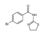 4-bromo-N-(4,5-dihydro-1,3-thiazol-2-yl)benzamide结构式