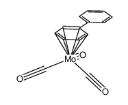 [Mo(η6-diphenyl)(CO)3]结构式