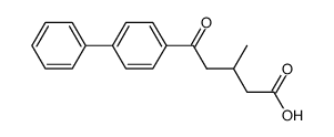 5-Oxo-5-(4-biphenylyl)-3-methyl-valeriansaeure Structure