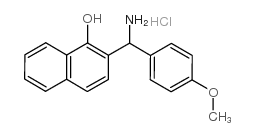 2-[AMINO-(4-METHOXY-PHENYL)-METHYL]-NAPHTHALEN-1-OL HYDROCHLORIDE结构式