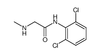 n-(2,6-dichlorophenyl)-2-methylamino-acetamid Structure